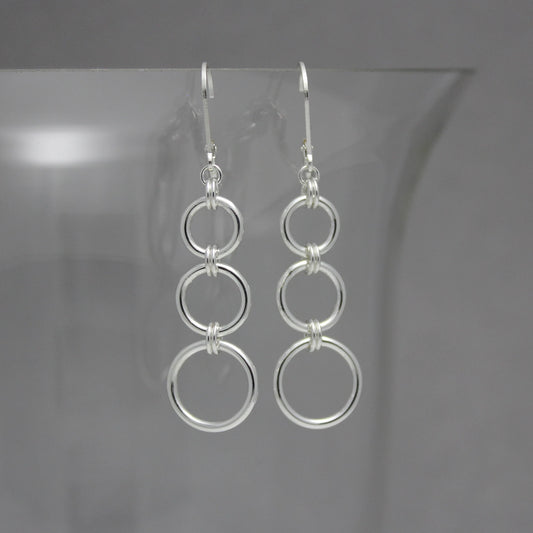 Classic 3-SML Drop Earrings