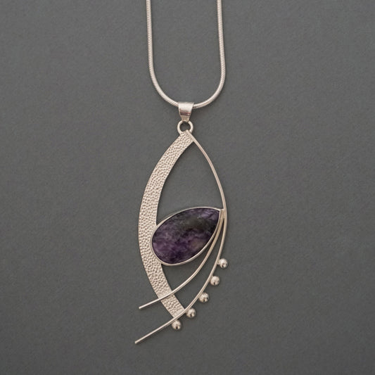 Knowing - OOAK, Charoite & Sterling Silver