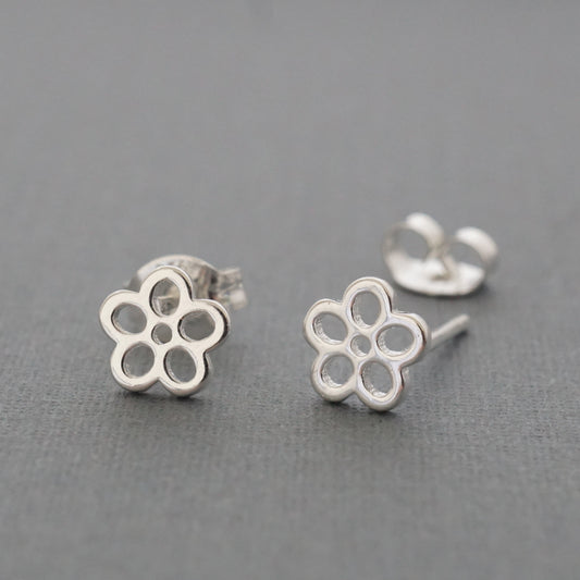 Pierced Flower Studs