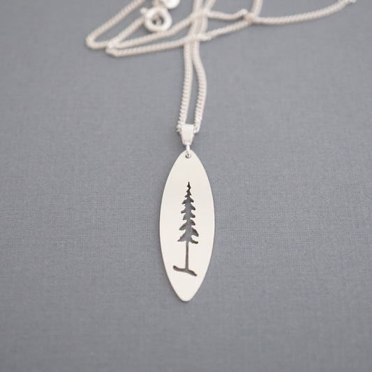 Marquise Pine Tree Necklace