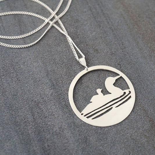 Mother & Child Loon Pendant