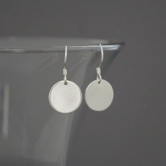 Plain Disc Earrings