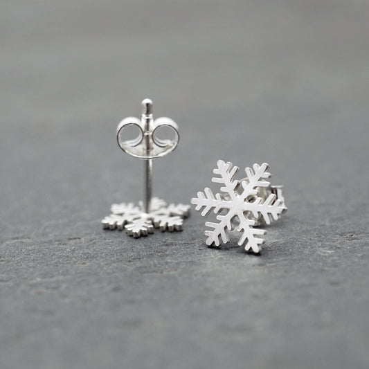 Simple Snowflake Stud Earrings